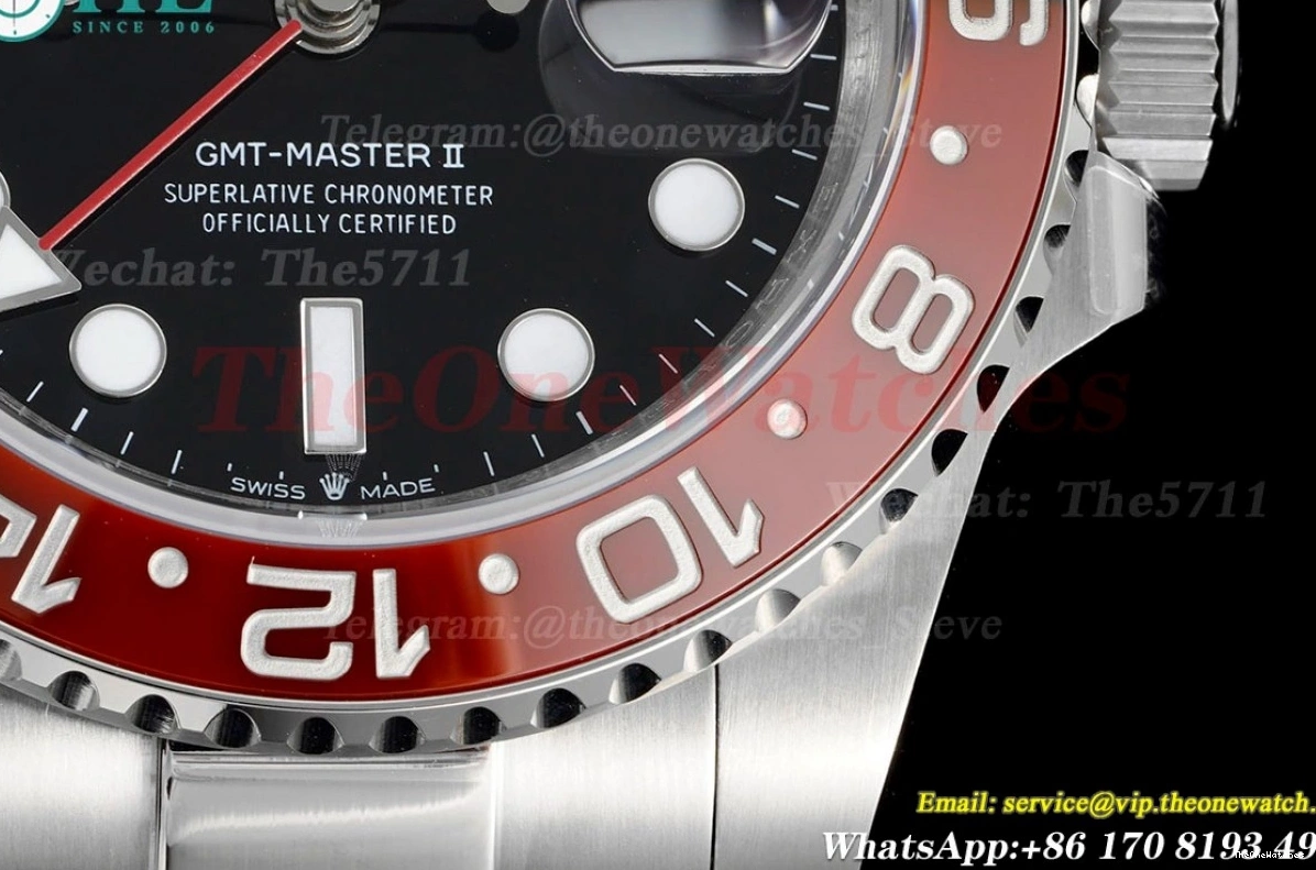 II Oys Cer Master GMT GMF 904L Blue V6 Red VR3285 Pepsi 126710 0319